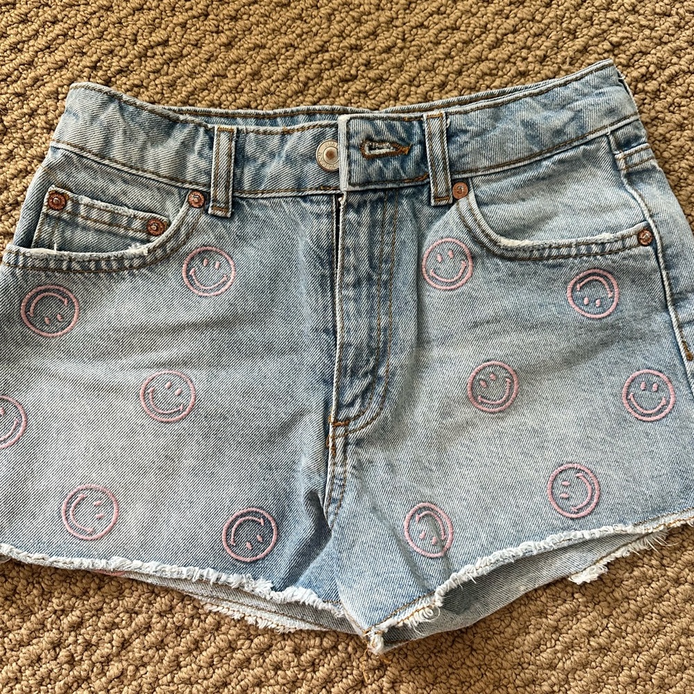 Zara Light Blue Denim Shorts